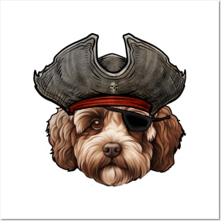 Funny Pirate Lagotto Romagnolo Dog Posters and Art